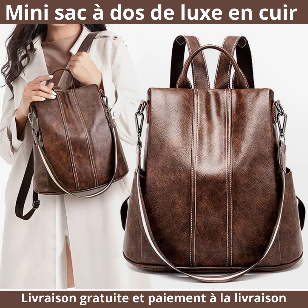 Mini Sac à dos ultra féminin en cuir PU premium