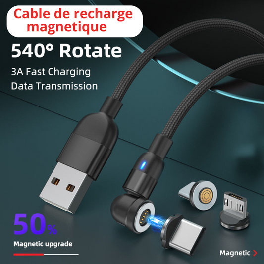 Cable de recharge magnétique  360 statik